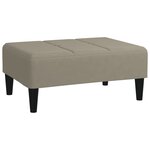 vidaXL Repose-pied Gris clair 78x56x32 cm Velours