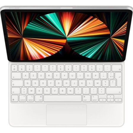 Apple -  Magic Keyboard pour iPad Pro 11 pouces (3 génération) et iPad Air (4 génération) - Français - Blanc