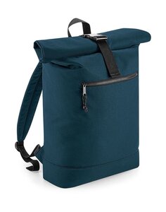 Sac à dos roll-top polyester recyclé - BG286 - bleu pétrole