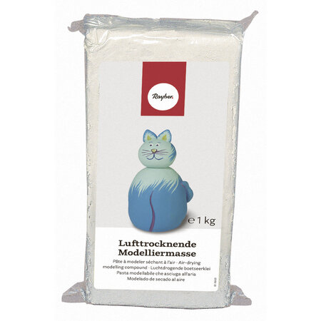 Pâte à modeler Blanc Séchage à l'air 1 kg