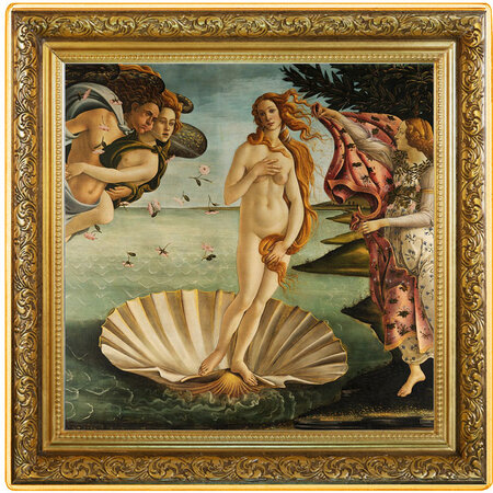 Pièce de monnaie en Argent 1 Dollar g 31.1 (1 oz) Millésime 2023 Treasures of the World Niue BIRTH OF VENUS