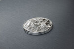 Pièce de monnaie en Argent 5 Dollars g 31.1 (1 oz) Millésime 2022 Meteorite Impacts ABA PANU