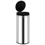 vidaXL Poubelle à capteur automatique 80 L Acier inoxydable