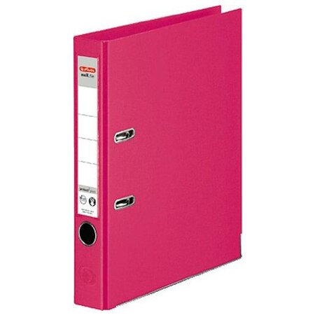 Classeur à levier maX.file Protect Plus Polypro Int / Ext Dos de 50 mm Fuschia HERLITZ