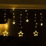 HI Rideau à guirlande lumineuse Fairy avec 63 LED