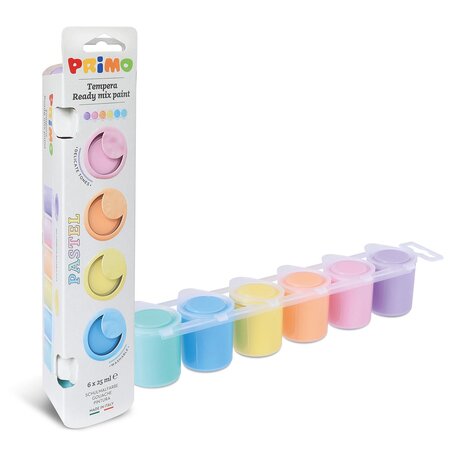 5 pots de gouache couleur pastel 25 ml