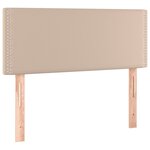 vidaXL Lit à sommier tapissier avec matelas Cappuccino 90x200 cm
