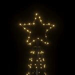 vidaXL Arbre de Noël cône Blanc chaud 500 LED 100x300 cm