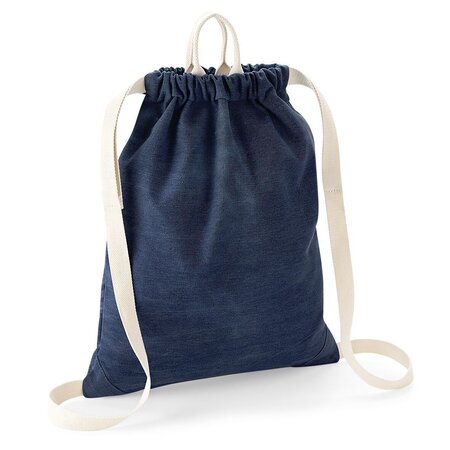 Sac à dos - sac de gym en denim à bretelles - BG642 - bleu foncé