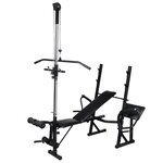 vidaXL Banc d'entraînement avec support de poids jeu d'haltères 30 5kg