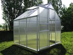 Serre jardin polycarbonate "Diamant 66" + Base - 3 61m²
