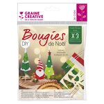 3 bougies pour bûche de Noël à faire soi-même