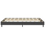vidaXL Sommier tapissier Gris Tissu 140 x 200 cm