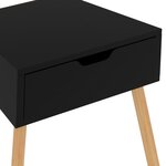 vidaXL Tables de chevet 2 Pièces Noir 40x40x56 cm Aggloméré