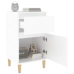 vidaXL Tables de chevet 2 Pièces blanc 40x35x70 cm