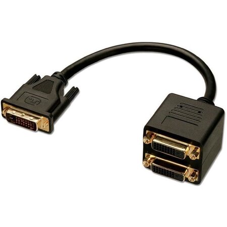 Lindy dvi splitter câble câble dvi 0 18 m dvi-d noir