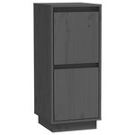 vidaXL Buffet Gris 31 5x34x75 cm Bois massif de pin