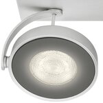 Philips myliving plafonnier led "clockwork" 2x4 5 w argenté 531724816