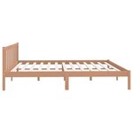 vidaXL Cadre de lit Marron miel Bois pin massif 180x200 cm Super King