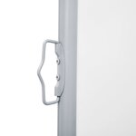 vidaXL Auvent latéral rétractable Crème 140 x 600 cm