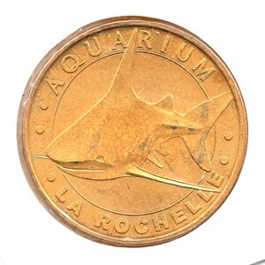 Mini médaille monnaie de paris 2008 - requin gris