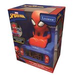 SPIDER-MAN Réveil veilleuse chambre enfant LEXIBOOK - Sons et lumieres