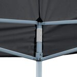 vidaXL Tente de réception pliable avec parois 3 x 6 m Anthracite