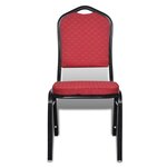 vidaXL Chaises à manger lot de 10 rouge tissu