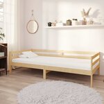 vidaXL Lit Bois de pin massif 90x200 cm