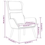 vidaXL Chaise de relaxation Rose Velours