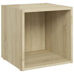 vidaXL Meubles TV 4 Pièces Chêne sonoma 37x35x37 cm Aggloméré