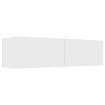 vidaXL Meuble TV Blanc 120x30x30 cm Aggloméré