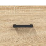 vidaXL Buffet haut Chêne sonoma 69 5x34x180 cm Bois d'ingénierie