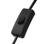 vidaXL Lampadaire E27 Noir et doré 31 cm