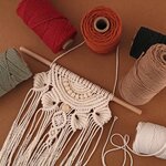 Coton Câblé Recyclé Idéal pour macramé et suspension Vert