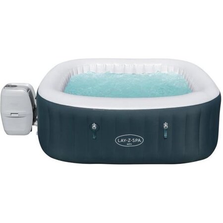 Bestway spa gonflable carré lay-z-spa ibiza airjet - 4 a 6 personnes - 180 x 180 x 66 cm