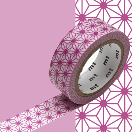 Masking Tape MT étoile asanoha violet