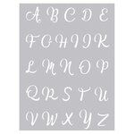 Pochoir silkscreen pour pâte polymère Alphabet