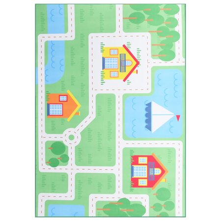 vidaXL Tapis imprimé Multicolore 80x150 cm Tissu