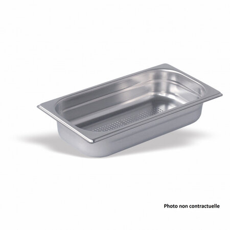 Bac gastro inox gn 1/3 perforé - h 150 mm - pujadas -  - inox