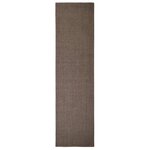 vidaXL Tapis Sisal naturel 66x250 cm Marron