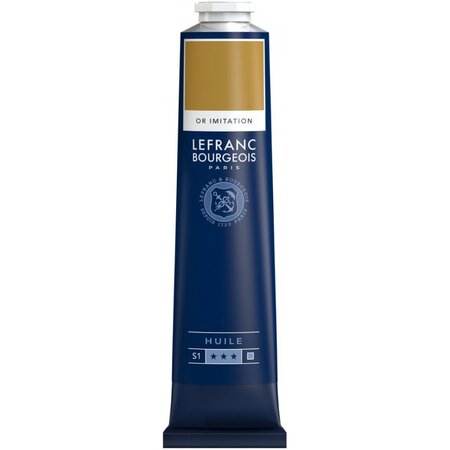 Peinture à l'huile en tube or 150ml - lefranc & bourgeois