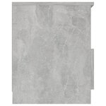 vidaXL Tables de chevet 2 Pièces Gris béton 40x40x50 cm Aggloméré