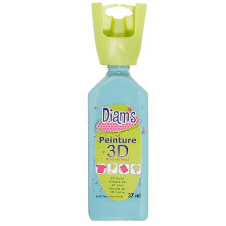 Peinture Diam's 3D 37 ml Brillant Turquoise