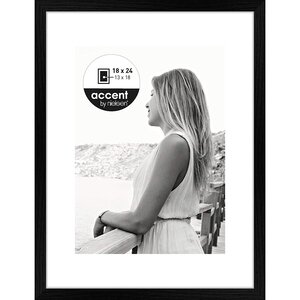 Cadre Photo Aura 18x24cm Bois + Passepartout noir NIELSEN DESIGN
