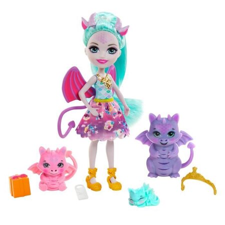 Enchantimals poupée deanna dragon 15 cm et dragons