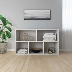 vidaXL Bibliothèque/Buffet Blanc 50x25x80 cm Aggloméré