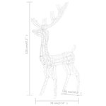 vidaXL Renne de décoration de Noël Acrylique 140 LED bleues 120 cm