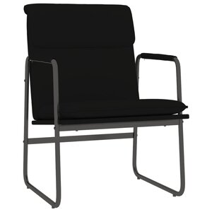 vidaXL Chaise longue Noir 55x64x80 cm Similicuir