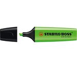 Surligneur boss original rechargeable pte biseautée 2-5 mm vert stabilo